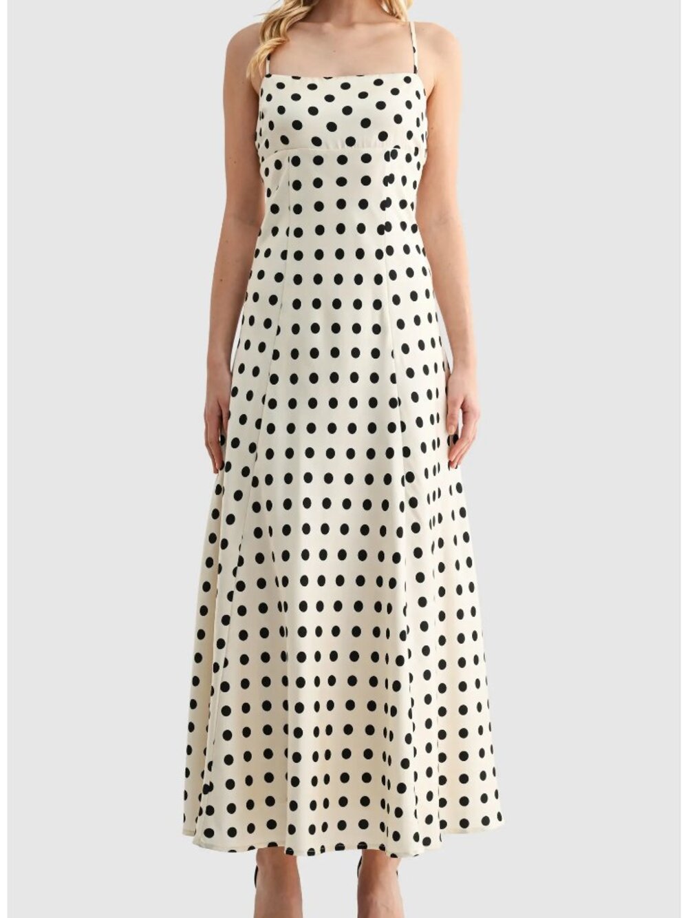 NWT Lush Polka Dot Maxi Dress - Small